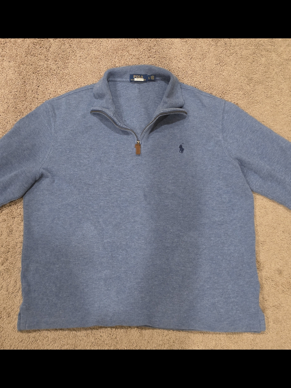 Polo by Ralph Lauren Heather Blue Crewneck Sweater
